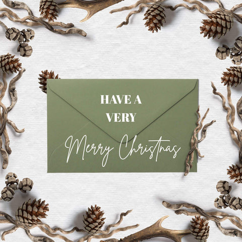 Pinecone Christmas Card