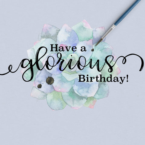 Glorious Flower Birthday Card